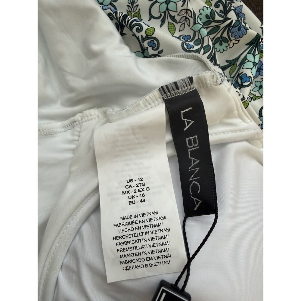 La Blanca Deja Blue One-Piece Swimsuit size 12 - Picture 8 of 10